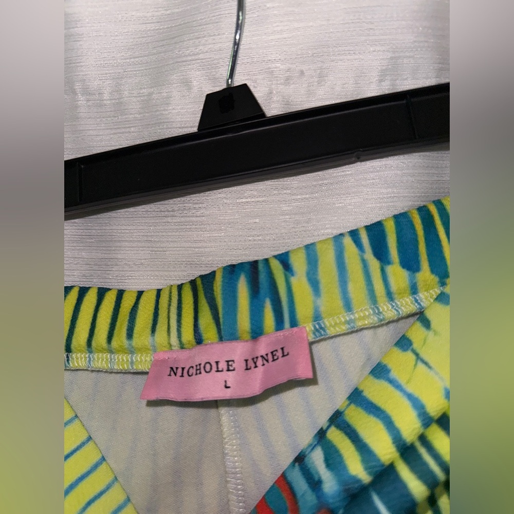 Nichole Lynel Vibrant Multicolor Body Scan Tank Top & Pants 2 Piece Set - Size L - Picture 9 of 10